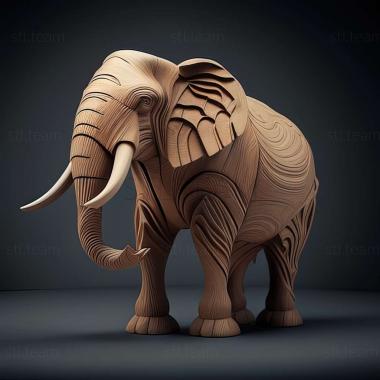 3D model Lena Mammoth famous animal (STL)